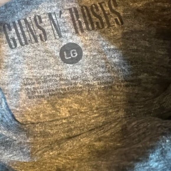 Guns N Roses T-Shirt appetite for destruction graphic both sides heather gray - Picture 6 of 9